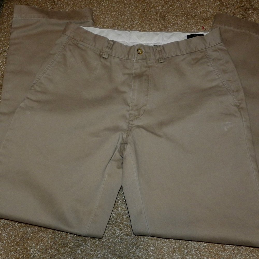 POLO RALPH LAUREN Men's Pants 32X32 Chino Classic Fit Beige Khakis